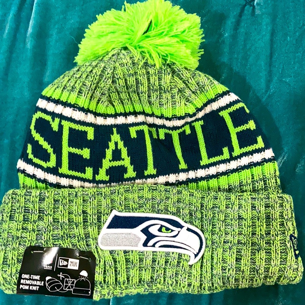 NFL Seattle Seahawks Official Pom knit hat